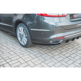 Накладки сплиттеры боковые на задний бампер на Ford Mondeo V Vignale